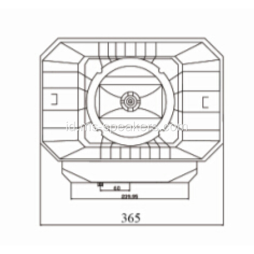 ABS Loudspeaker Tanduk Bertahan Air Berkualitas Tinggi